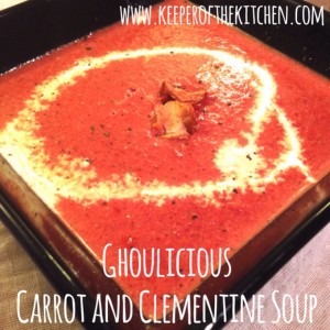 Purple Carrot and Clementine Soup