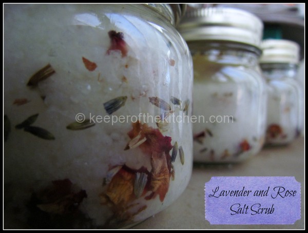 Lavender And Rose salt Scrub