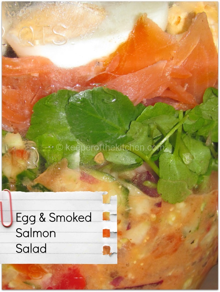 Egg and smoked salmon
