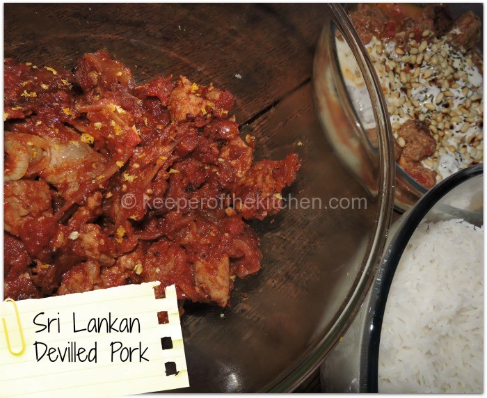 Sri Lankan Mild Devilled Pork