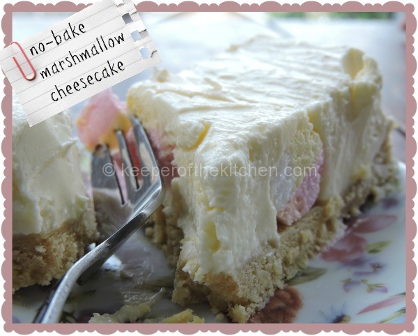 nobake marshmallow cheesecake