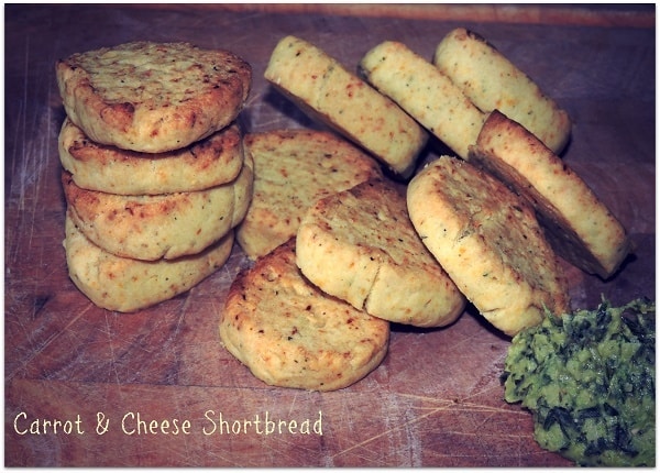 Carrot and Cheese Shortbread