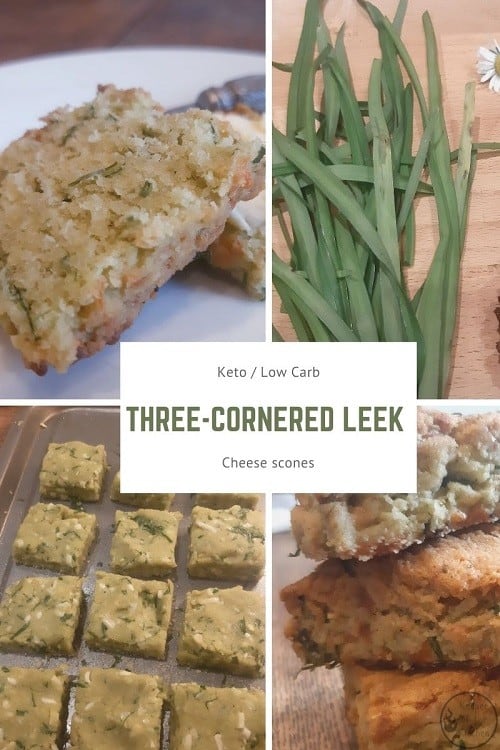 Three-cornered leek scones